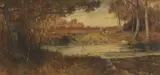 John Fullwood, Untitled, watercolour 60 x 125cm
