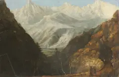 Untitled by Benjamin Williams Leader, oil on canvas laid to board 66 x 101cm, sold Sep 2020