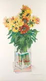 Gary Bukovnik, Sunflowers in a Vase