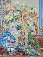 John Powell, Antique Shop, serigraph printed in colors, pencil