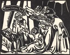 Richard Seewald, Aus dem Composanto [Kom Susser Tod], 1922, woodcut on laid paper