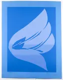 Jack Youngerman, Untitled (Blue and Violet), from Blue/Brown Suite, 1978, serigraph printed in colors