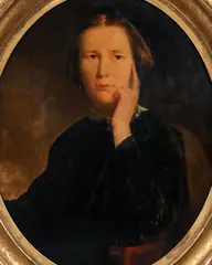Portrait of a Pensive Woman by David Gilmour Blythe, oil on canvas, Dimension:, offered Dec 2022