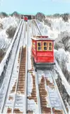 Robert R. Young, Pittsburgh The Old Incline, watercolor