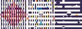 Three Movements by Yaacov Agam, serigraph printed in colors, offered Dec 2022