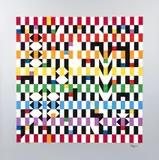 Rhythm Mirror by Yaacov Agam, serigraph printed in colors, offered Dec 2022