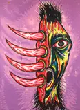 Luis Cruz Azaceta, The Scream, 1987, Lithograph