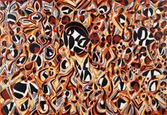 Richmond Burton, Frequent Flyer, 1998, reduction, woodcut printed on hand made Japanese paper