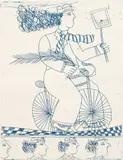 Alekos Fassianos, Man on Bicycle