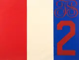 T is for Two, 1968 or by Sister Mary Corita Kent, 1969, serigraph printed in colors, pencil, offered Dec 2022