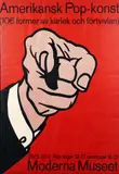 Roy Lichtenstein, Amerikansk Pop-Konst, 1964, screenprint poster in red and black