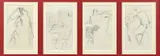 Louis Lozowick, 4 drawings of a Hilltop Village