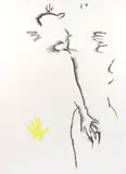 Marisol Escobar, (French/Venezuelan, 1930-2016), Untitled, No. 1 (from series Untitled Suite No. 6), 1978, lithograph printed in two colors