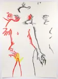 Marisol Escobar, (French/Venezuelan, 1930-2016), Untitled, No. 2 (from series Untitled Suite No. 6), 1978, lithograph printed in three colors