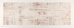 George Morrison, Untitled (Sepia), 1987, lithograph on heavy wove paper