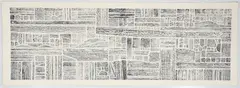 George Morrison, Untitled (Black), 1987, lithograph on heavy wove paper