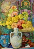 Gabriel Portoles, Interior Still Life, circa 1960's, oil on board