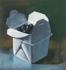 Paul Wonner, Box of Olives, 1992, lithograph printed in colors