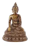 Sino Tibetan, Untitled, bronze earth touching buddha