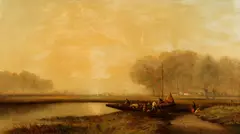 Dutch Fisherman Returning from the Catch by George G. Fryer, oil on canvas, offered Oct 2022