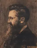 Hermann Struck, Portrait of Dr. Theodor Herzl, c.1903, etching on paper