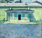Kevin Kutz, Architecture Near Bedford, Pennsylvania, oil on canvas