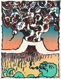 Pierre Alechinsky, Vulcanologies II, 1970 (A. #454)