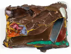 Stanley Boxer, Plumbedfeelofanebb G-8, 1985, hand painted, bronze relief multiple