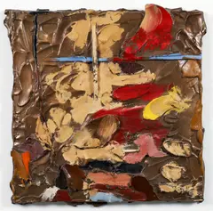 Stanley Boxer, Plumbedfeelofanebb D-13, 1985, hand painted, bronze relief multiple