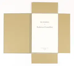 Federico Castellón, Six Etchings Portfolio, 1967, complete with six etchings on BFK Rives, title page, colophon and text, each, etching is