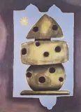 Francesco Clemente, The Paris Review, 1990, lithograph poster on Arches paper