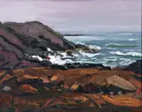 Stephen Hankin, Lobster Cove, Monhegan Island, Maine, 2004, oil on canvas