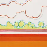 Gary Jurysta, Colorful Landscape, 1971, acrylic on canvas