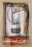 Abstract by Lewis Clifford Kesling, 1983, pastel on paper, offered Oct 2022