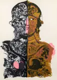 Marie Tuicillo Kelly, Omaggio a Paolo Uccello, 1974, lithograph in colors