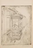 Hanns Kralik, Der Balkon [The Balcony], 1928, etching on paper