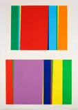 Jay Rosenblum, Cycle 2, 1979, and Cycle 3, 1979, serigraphs printed in colors, 21 x 25.75 inches and 21 x 30 inches, pencil