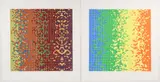 David Roth, Pair of Dot Prints: Untitled 15 and Untitled 23, 1979, serigraphs printed in colors, pencil