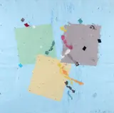 Kikuo Saito, Tin Garden, 1987, hand made paper, collage multiple