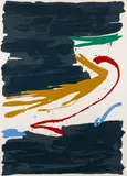 Kikuo Saito, Kurara Abstract, c.1979, screenprint in color, pencil