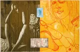 David Salle, Single plate from The Canfield Hatfield Suite, 1989, soft-ground, aquatint with photo etching on Somerset paper