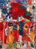 Thomas Trosch, The Kind Keeper, 2017, oil with heavy impasto on canvas