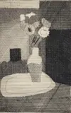 Jacques Villon, Vase and Flowers, 1926, drypoint etching