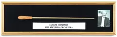 Signed baton marked No. 3875 - Trophy Fiberglass USA with by Eugene Ormandy, photograph of conductor and label in, offered Aug 2022
