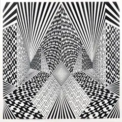 Roy Ahlgren, Conceptual Perspective, 1969, serigraph