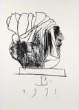 Leonard Baskin, Leader, 1971, lithograph