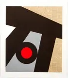 Ray Elman, Sox, 1979, silkscreen printed in color and collage, pencil