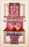 Untitled by Donna Hollen Bolmgren, Collage I, 1986, Dyed handmade paper mounted on canvas, offered Aug 2022