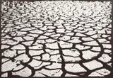 Menashe Kadishman, Black Cracked Earth, c. 1979, etching with aquatint on Guarro paper