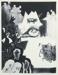 Jacob Kainen, The Golden Calf, 1968, lithograph